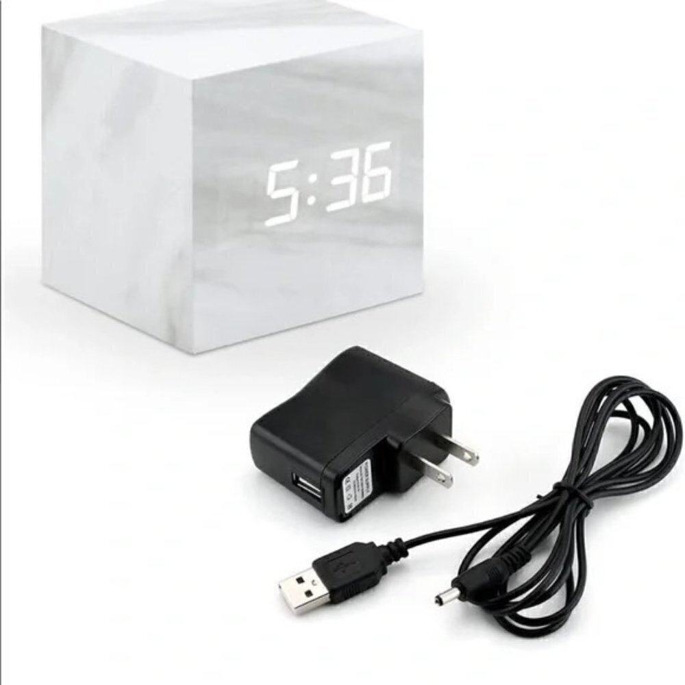 Cloudnola Block Clock - Cube Alarm Clock -NEW in BOX!